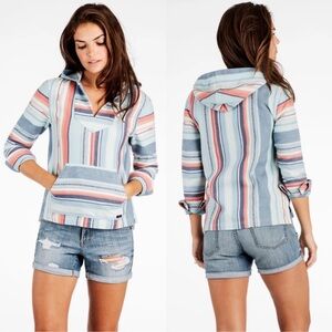 Faherty Brand Baja Poncho Hoodies Sierra Paradise Size Med